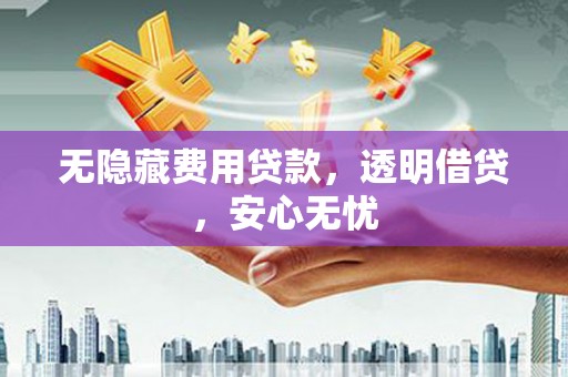 翠屏无隐藏费用贷款，透明借贷，安心无忧