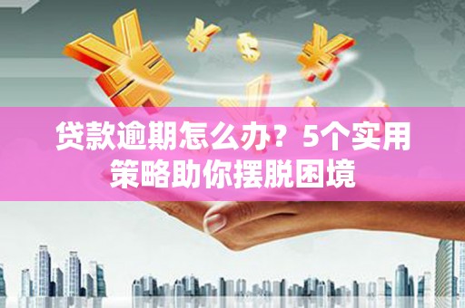 翠屏贷款逾期怎么办？5个实用策略助你摆脱困境