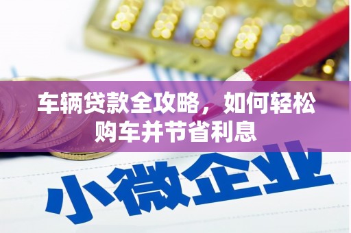 翠屏车辆贷款全攻略，如何轻松购车并节省利息