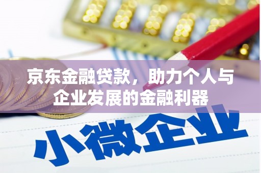 翠屏京东金融贷款，助力个人与企业发展的金融利器