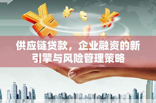 翠屏供应链贷款，企业融资的新引擎与风险管理策略
