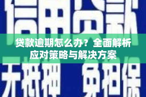 翠屏贷款逾期怎么办？全面解析应对策略与解决方案