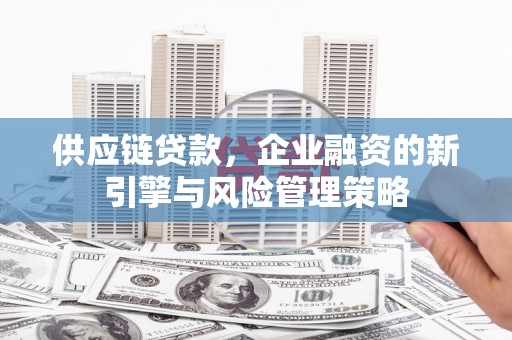 翠屏供应链贷款，企业融资的新引擎与风险管理策略