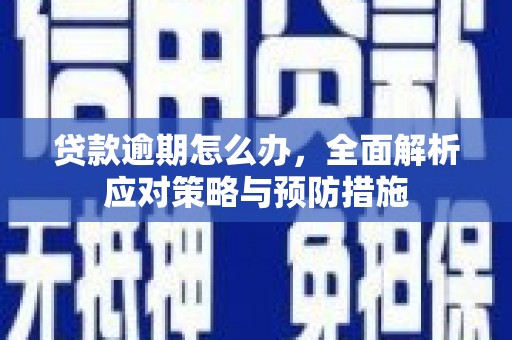 翠屏贷款逾期怎么办，全面解析应对策略与预防措施