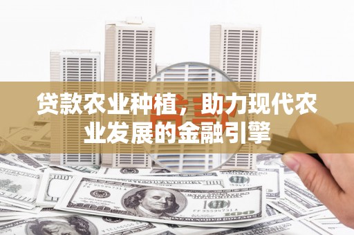 翠屏贷款农业种植，助力现代农业发展的金融引擎