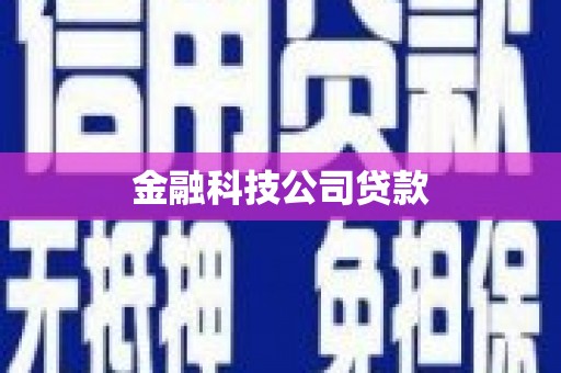 翠屏金融科技公司贷款