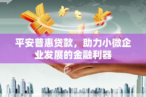 翠屏平安普惠贷款，助力小微企业发展的金融利器